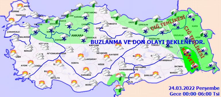 HAVA DURUMU 24 Mart 2022: Bugün hava nasıl olacak Meteorolojiden kar, yağmur ve fırtına uyarısı