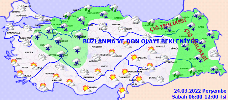 HAVA DURUMU 24 Mart 2022: Bugün hava nasıl olacak Meteorolojiden kar, yağmur ve fırtına uyarısı