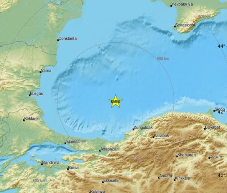 Son dakika: Karadenizde deprem İstanbulda da hissedildi