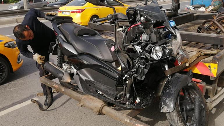 Bakırköyde feci kaza Motosiklet sürücüsü hayatını kaybetti