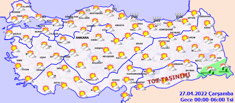 Meteoroloji il il hava durumu tahminlerini yayınladı... Bugün hava nasıl olacak 27 Nisan için sağanak yağış uyarısı