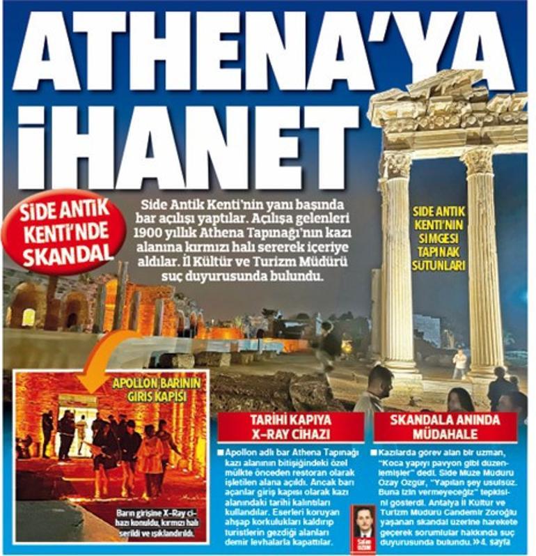 Hürriyetin haberi ses getirdi... Athena nefes aldı