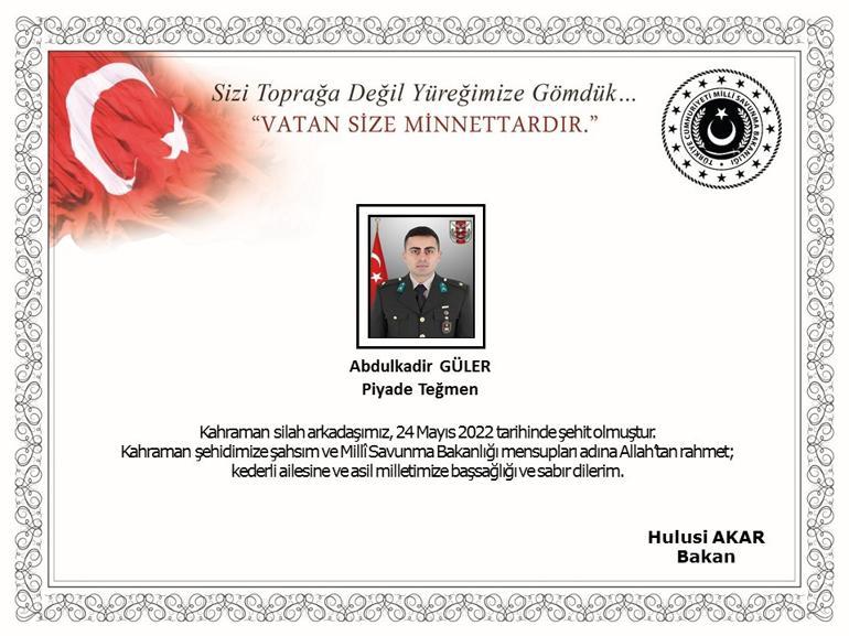 Milli Savunma Bakanlığı acı haberi açıkladı... 5 asker şehit oldu