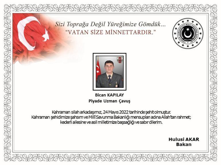Milli Savunma Bakanlığı acı haberi açıkladı... 5 asker şehit oldu