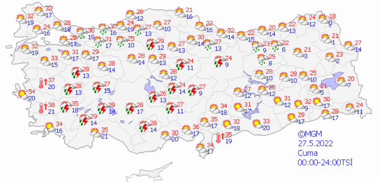 Son dakika hava durumu tahminleri Meteorolojiden İstanbul ve bazı illere sağanak uyarısı