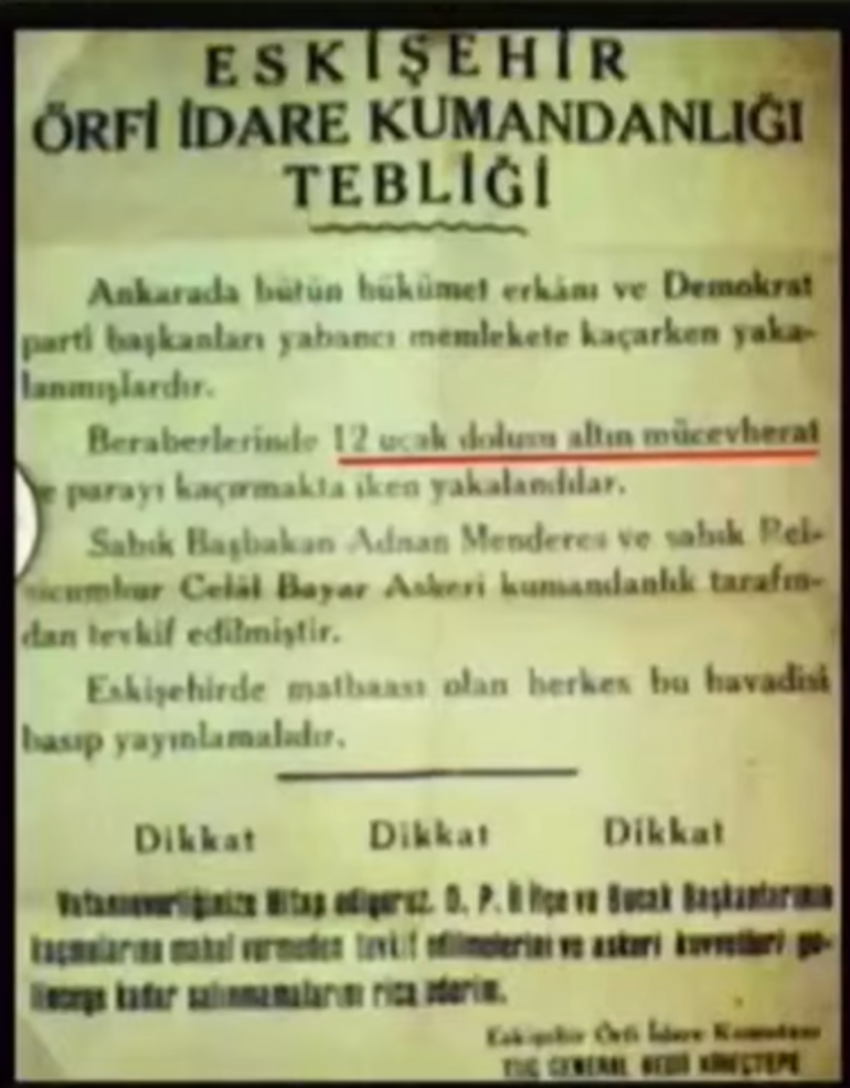 O 62º aniversário do golpe de 27 de maio... O presidente Erdoğan mostrou o documento histórico: 'É diferente do que o Sr. Kemal disse?'