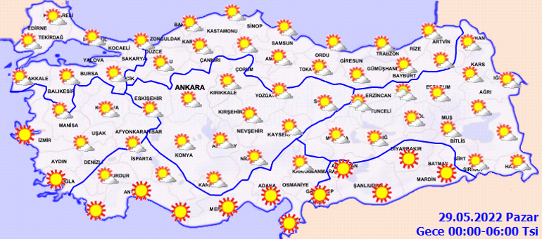 Son dakika hava durumu uyarısı: Yarın (29 Mayıs) hava nasıl olacak Meteorolojiden il il sıcak hava ve yağış uyarıları