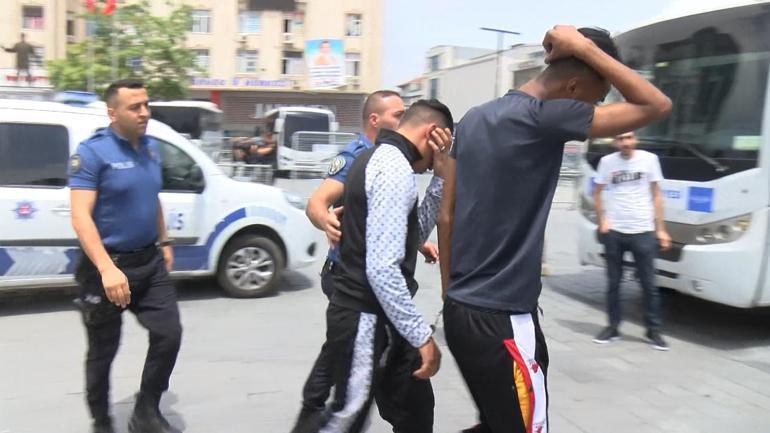 Esenyurtta kaçak göçmen denetimi...Kaçak olduğu tespit edilen eşi için ağladı