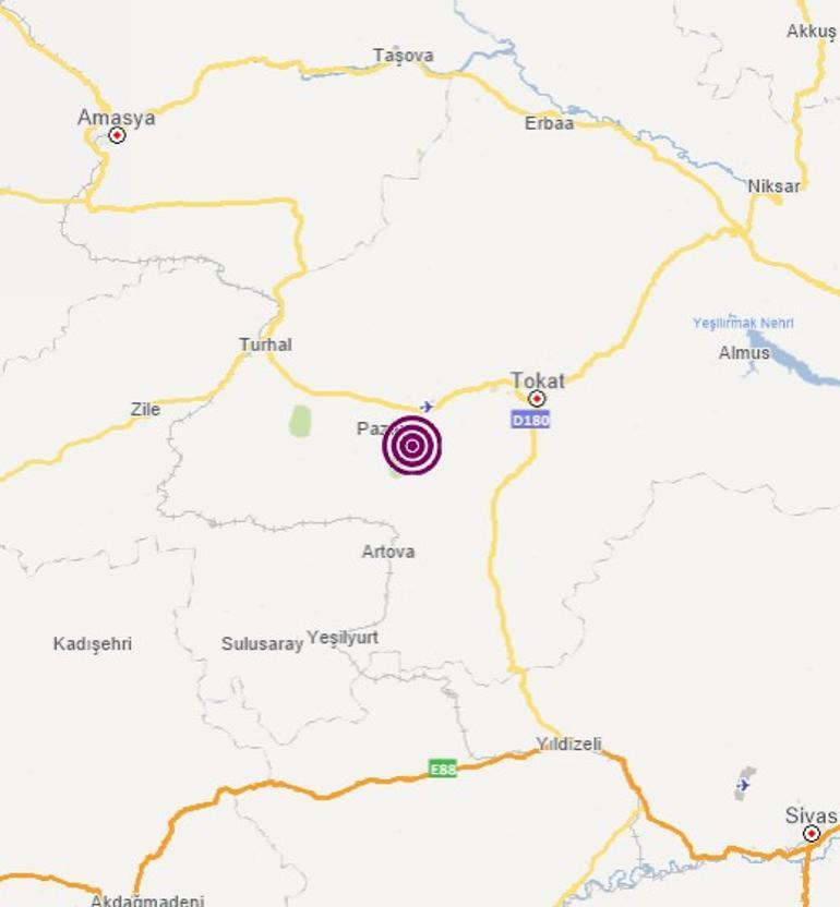 Son dakika... Tokatta deprem