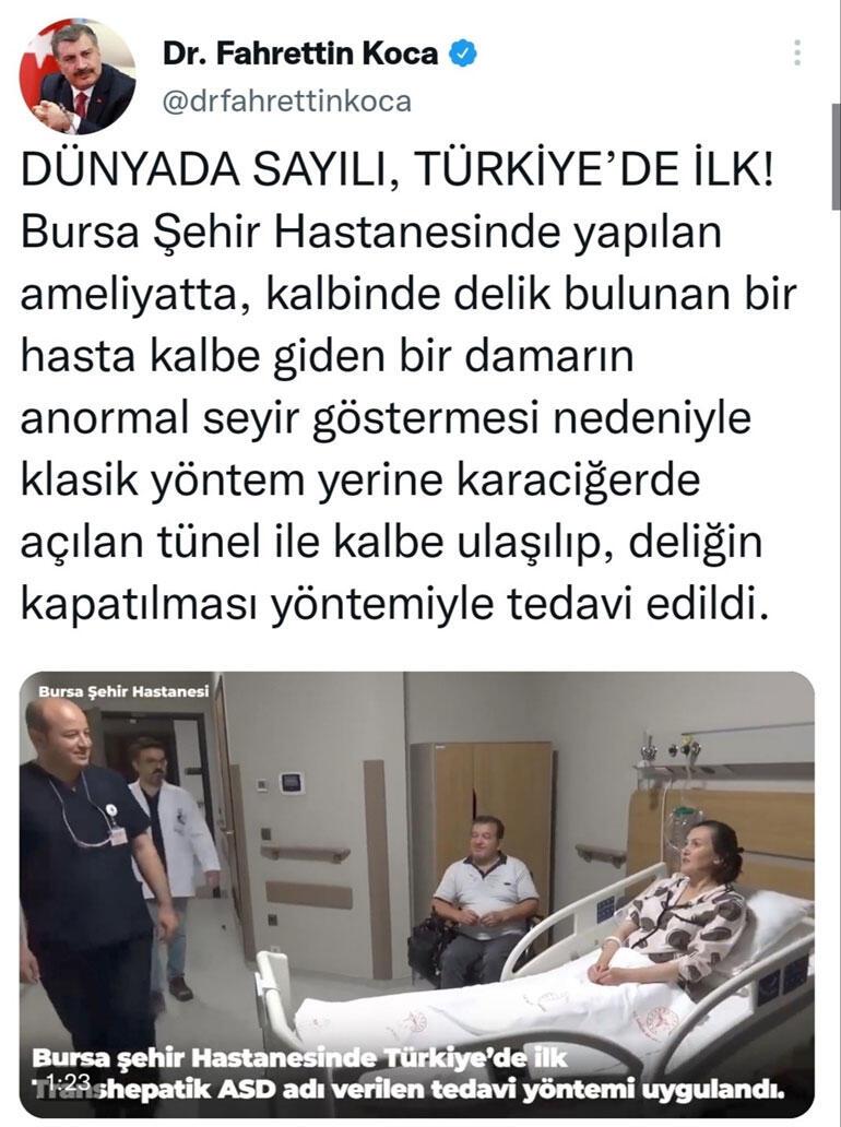 Dünyada sayılı, Türkiyede ilk Kalbinde delik bulunan kadın ameliyatla sağlığına kavuştu