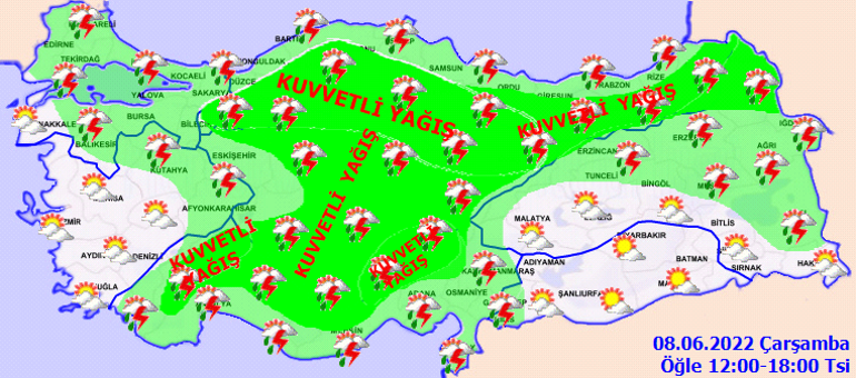 Son dakika... Meteorolojiden yeni hava durumu raporu 36 kente sarı uyarı: Kuvvetli yağış alarmı