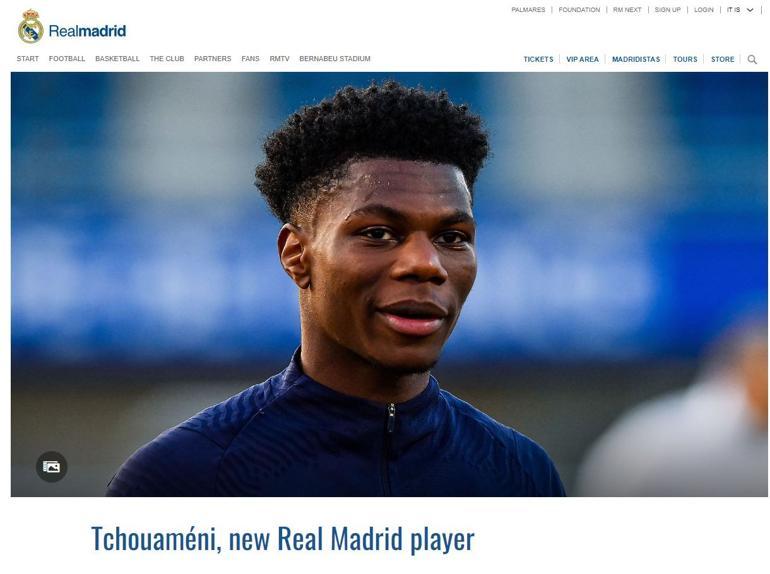 Aurelien Tchouameni resmen Real Madridde 100 milyon euro...