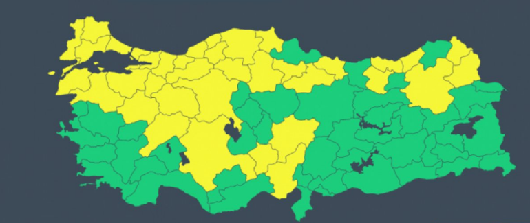 37 kent için sarı kodlu alarm Prof. Dr. Şenden Ankara ve İstanbul için hava durumu uyarısı