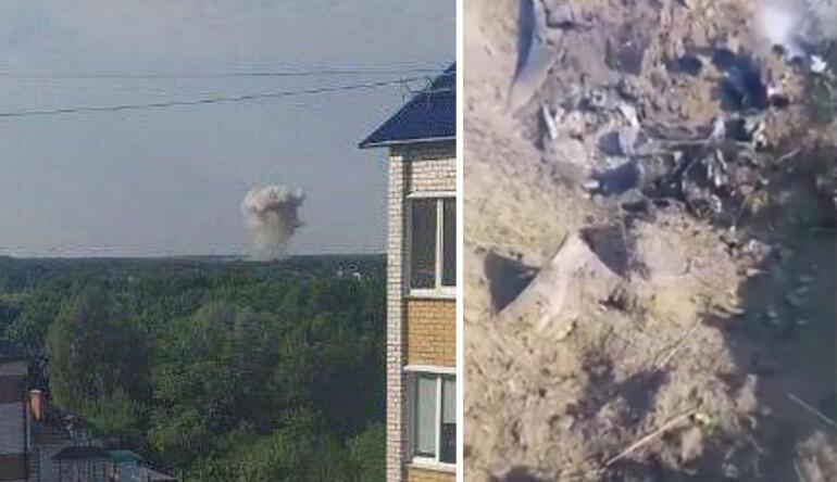 Ukrayna savaşı, Rusya topraklarına sıçradı... Bryanskta patlama İşte ilk görüntüler