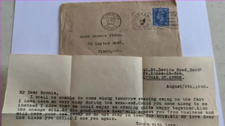 İkinci Dünya Savaşından kalma aşk mektupları bulundu