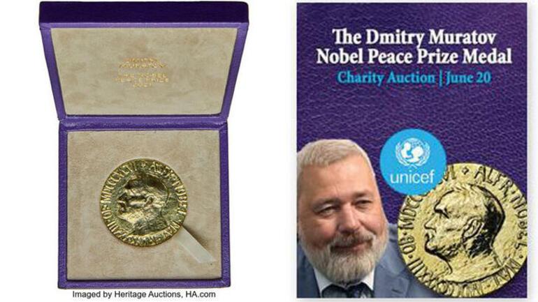 Rus gazeteci Muratov, Ukraynalı çocuklara yardım için Nobel madalyasını 103,5 milyon dolara sattı