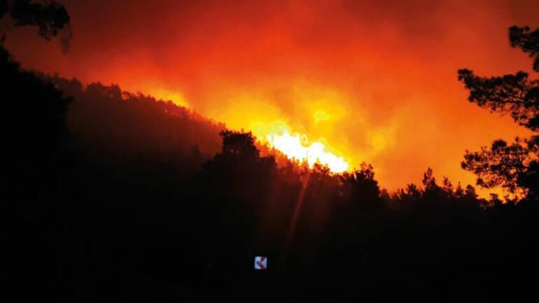 Son dakika: Marmaris’te orman yangını Havadan müdahale yeniden başladı