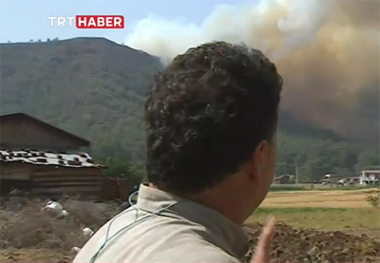 Son dakika... Marmaristeki orman yangınında ikinci gün CNN TÜRK ekibi alevlerin ortasında kaldı