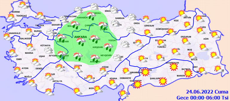 Son dakika hava durumu tahminleri Yarın hava nasıl olacak Meteorolojiden 24 Haziran için İstanbul ve birçok ile yağış uyarısı