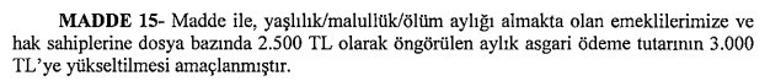 Son dakika... En düşük emekli maaşı 3 bin liraya çıkıyor