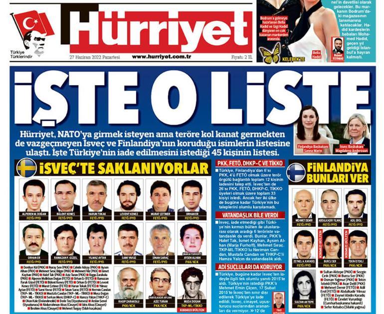 İsveç’ten 73 teröristi iade sözü Erdoğan: Sözlerin tutulmasını bekliyoruz