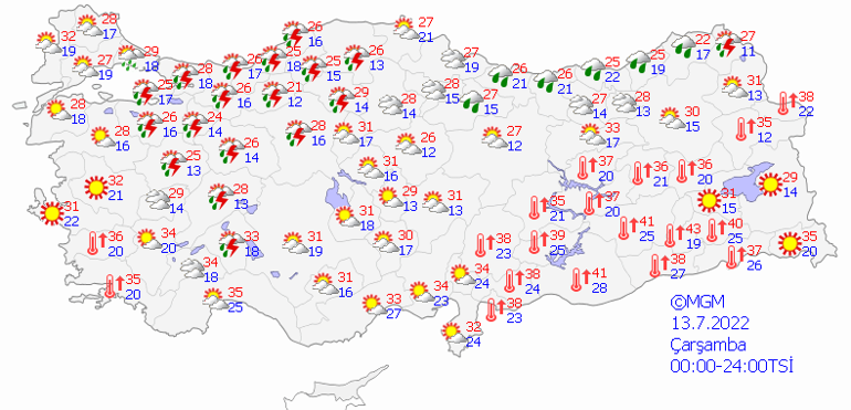 Son dakika hava durumu tahminleri Yarın hava nasıl olacak Meteorolojiden İstanbul, Ankara ve birçok ile sağanak uyarısı