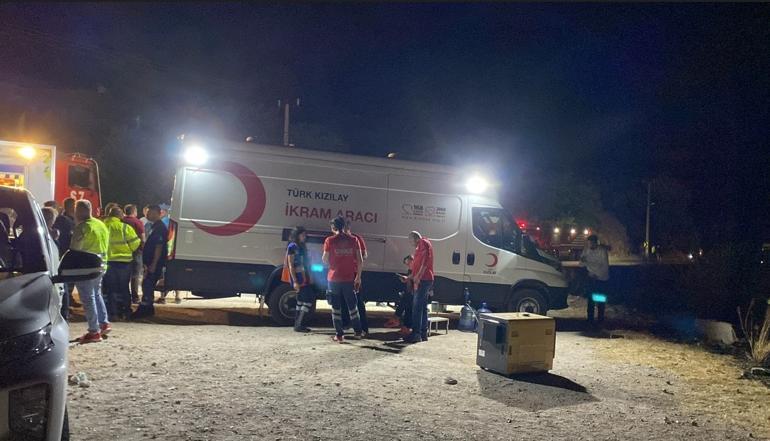 Çeşmede çıkan yangın kontrol altında