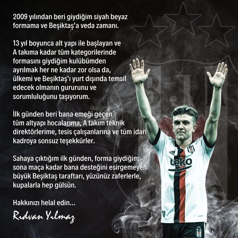 Son Dakika: Beşiktaş, Rıdvan Yılmazın Rangersa transferini açıkladı Bonservis ve bonus...