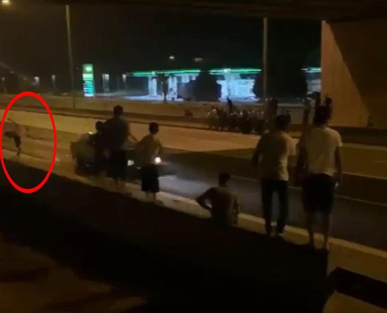 Otoyolda dehşet Yarış yaparken çarptığı gencin bacağı koptu