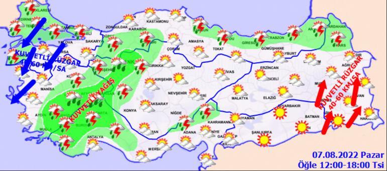 Meteorolojiden hava durumu uyarısı Bölge bölge sıraladı
