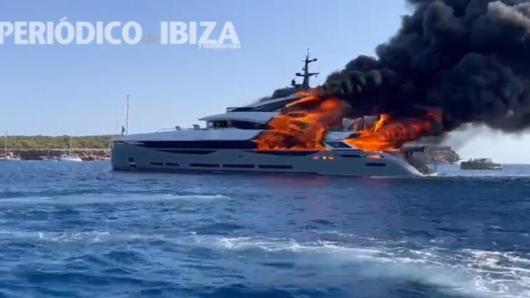 He had just received it a month ago… The £20 million yacht burned out while everyone was watching it.