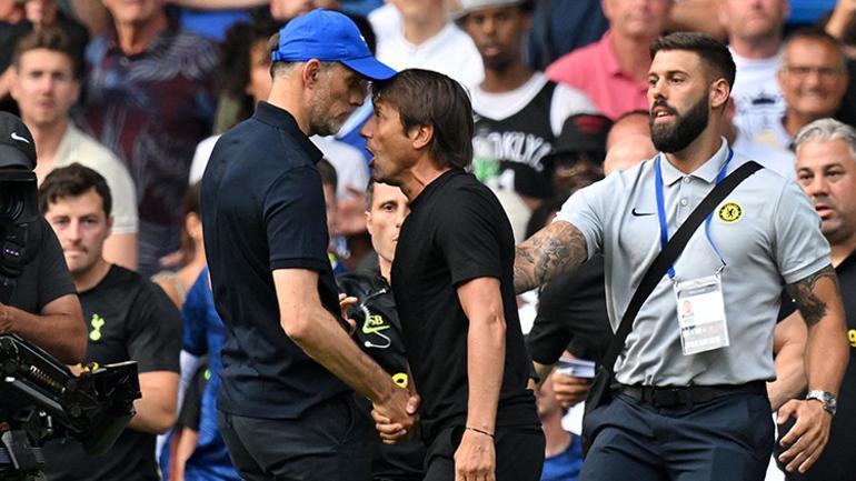 Thomas Tuchel ve Antonio Contenin birbirine girdiği maçta kazanan çıkmadı Maç sonunda ortalık karıştı