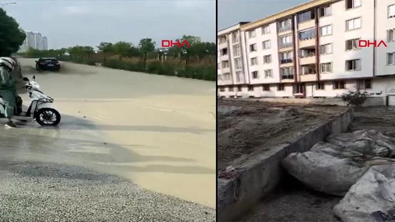 Son dakika: Meteoroloji uyarmıştı... Bahçeşehirde dolu, Esenyurtta su baskını