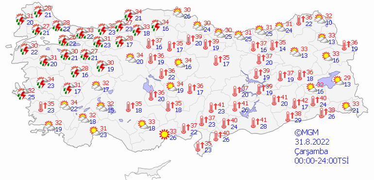 Bugün hava nasıl olacak İstanbulda yağmur ne zaman yağacak İşte 31 Ağustos son dakika hava durumu tahminleri