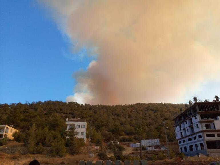 Mersinde orman yangını: 30 ev tedbiren boşaltıldı