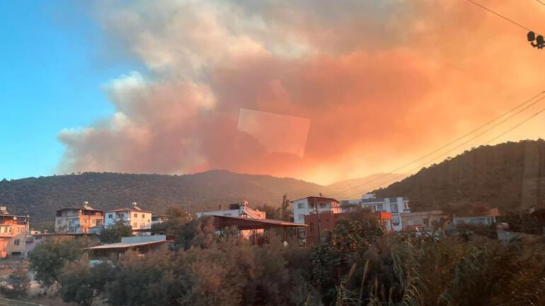 Mersinde orman yangını: 30 ev tedbiren boşaltıldı