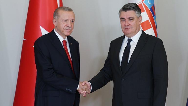Cumhurbaşkanı Erdoğan Hırvatistan’da