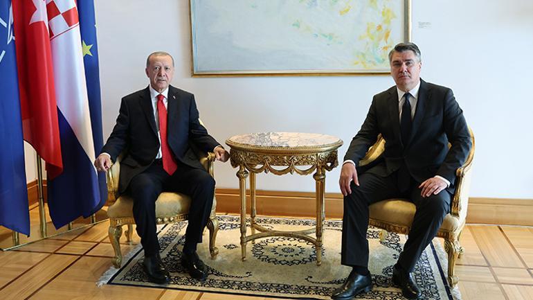 Cumhurbaşkanı Erdoğan Hırvatistan’da