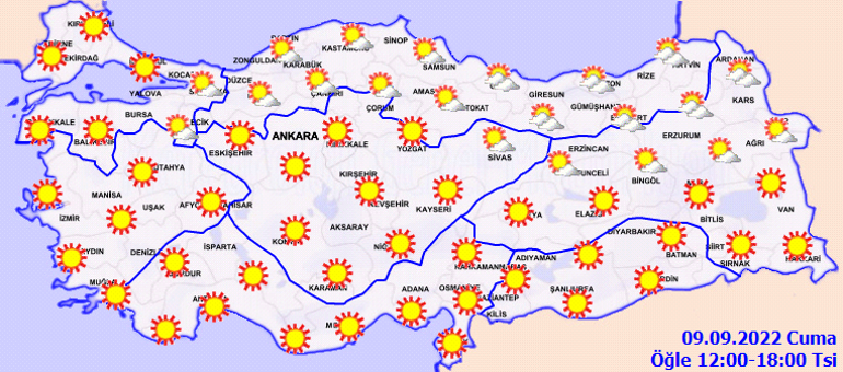 Hava durumu tahminlerini Meteoroloji yayınladı Yarın hava nasıl olacak Ege ve Marmaraya son dakika sıcak hava uyarısı