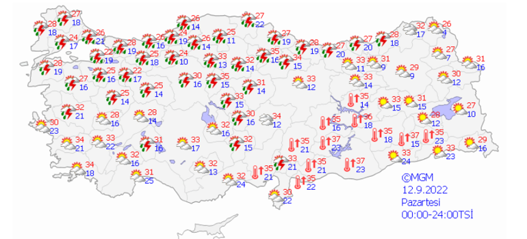 Meteorolojiden yeni hafta için hava durumu uyarısı İstanbul, Ankara, Bursa...