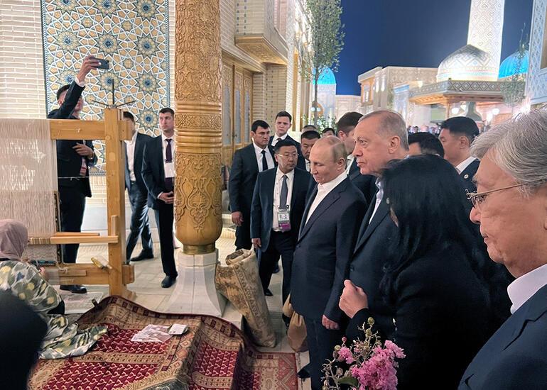 Cumhurbaşkanı Erdoğan liderlerle buluştu Zirve öncesi dikkat çeken kare