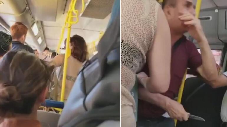 Fatihte otobüste bıçaklı dehşet: Yanlışlıkla ayağına basan yolcuya bıçakla saldırdı