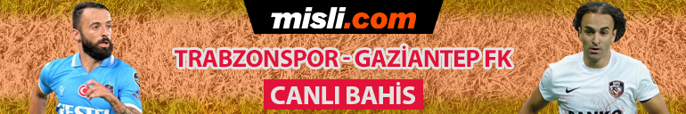 Trabzonspor'un 3 yaralı, 6'sı belirsiz, ilk 11'de oynayacak olan Avcı Gaziantep FK'nın bahis oranı...