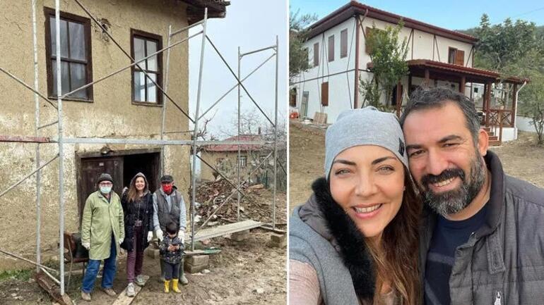 He took a break from the screens and set up a farm in Izmir... The famous actor used a construction machine and cleared the fields.