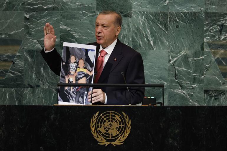 Cumhurbaşkanı Erdoğan BM tribününden dünyaya seslendi... Yunan basını skandal manşetlerle duyurdu