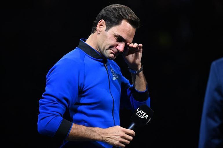 Ekselansları son kez korta çıktı Roger Federer, veda maçında ağları deldi