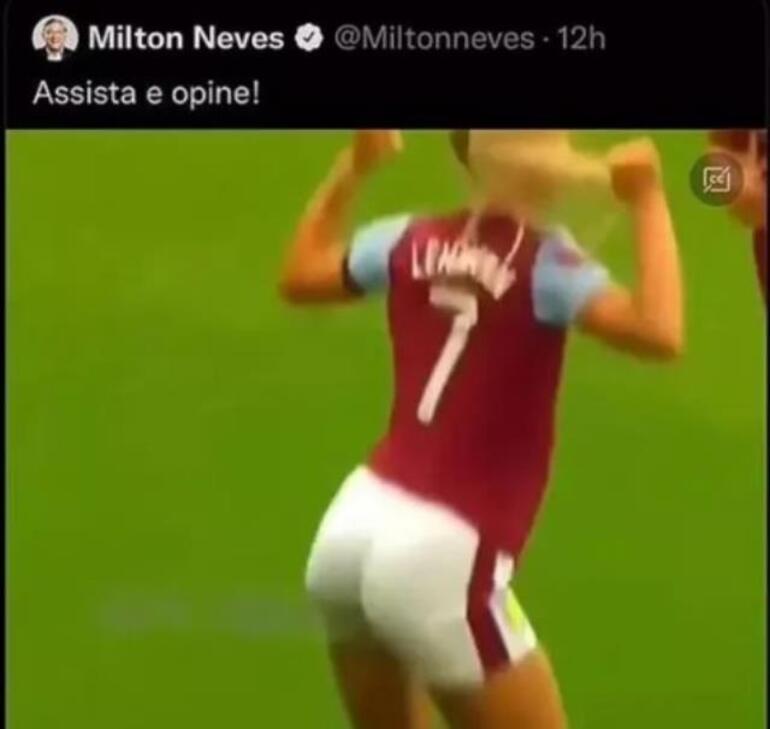 The 71-year-old male host was confused when he shared the video of the female football player zooming in on his hips.