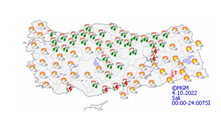 Meteorolojiden birçok ile yağış uyarısı... Bugün hava nasıl, yağışlı mı İşte 4 Ekim 2022 Salı İstanbul, Ankara ve diğer illerde hava durumu...