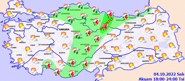 Meteorolojiden birçok ile yağış uyarısı... Bugün hava nasıl, yağışlı mı İşte 4 Ekim 2022 Salı İstanbul, Ankara ve diğer illerde hava durumu...