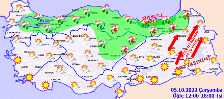 Son dakika... Meteorolojiden yeni hava durumu raporu İstanbul dahil çok sayıda kente sağanak uyarısı